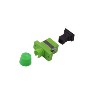 ceramic sleeve CATV Fiber Optic Adapter SC / FC Hybrid Type For Telecom Networks