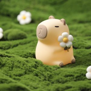 Modern Design Silicone Capybara Night Lamp Portable USB Rechargeable LED Light