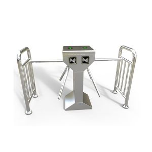 Double Lane SS304 Vertical Tripod Turnstile Gate