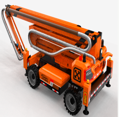 Aerial spray fire extinguishing robot