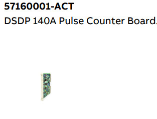 DSDP 140A 57160001-ACT ABB Pulse Counter Board