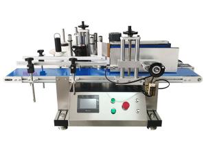 China Round Shampoo Bottle Label Applicator Machine Low Noise Hot Coding Function on sale
