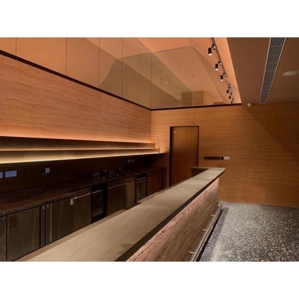 Rammed Earth Board Natural Stone Solid Surface Interior Wall Tiles