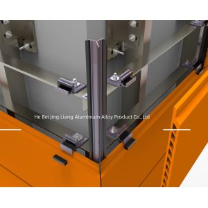 Wholesale Fixing Stone Panel Cladding System Bracket Custom ISO Certificate Aluminum 6063-T6 from china suppliers