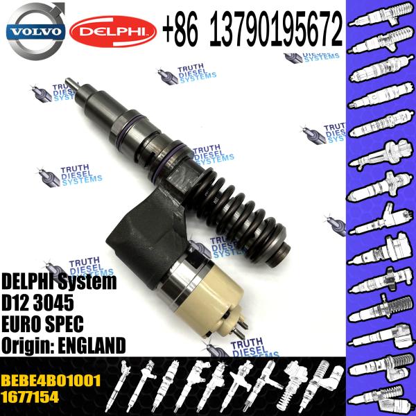 diesel fuel injector 1677154, BEBE4B01001 FOR VOL Trucks FH 12 D12A340, D12A420, FH12, Euro 2