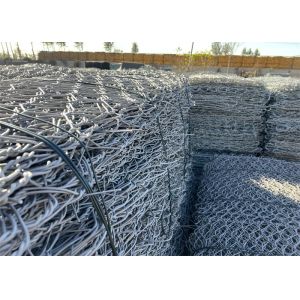Galvanized Steel Gabion Baskets 50x50mm Mesh 2.0-4.0mm Wire