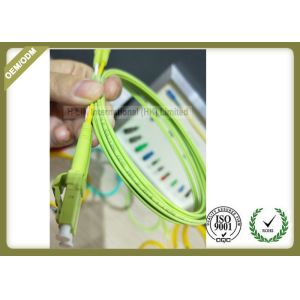OM5 Duplex Fiber Optic Cable LSZH Jacket LC Connector With Light Green Color