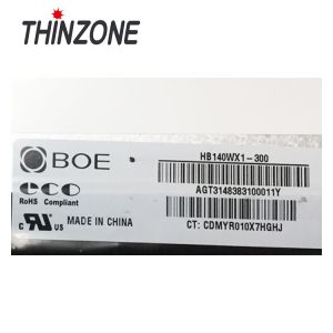 1366*768 Glossy 14 Inch LCD Screen TFT Type For HB140WX1-300 HB140WX1-300/400