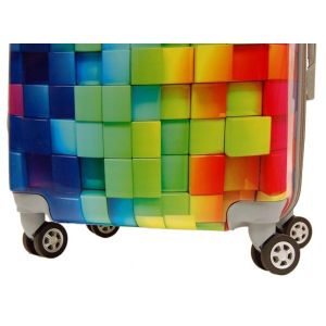 210D Lining Reinforced Soft Handles PC Print Luggage Sets