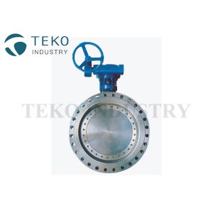 Triple Eccentric Gear Operated Butterfly Valve High Temp WC6 WC9 Hard Seated