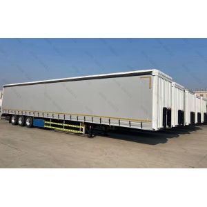 Customized 3 Axles Curtain Side Semi Trailer With Jost Kingpin And Waterproof