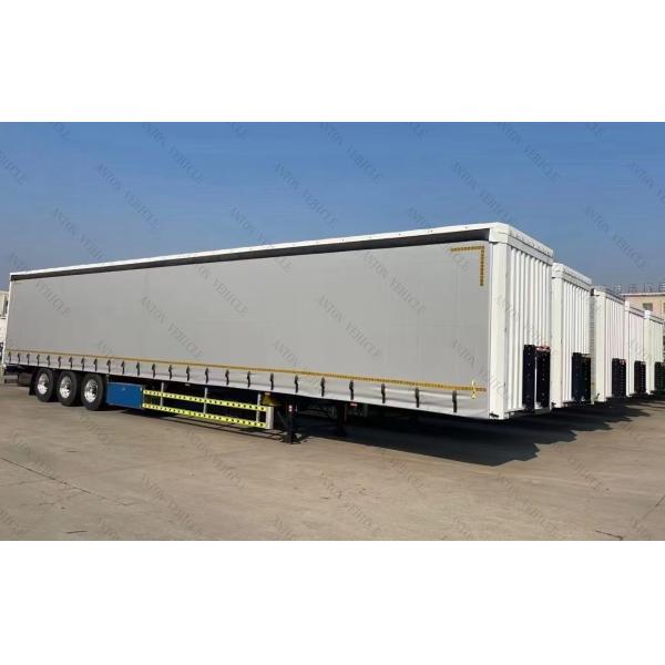 Customized 3 Axles Curtain Side Semi Trailer With Jost Kingpin And Waterproof