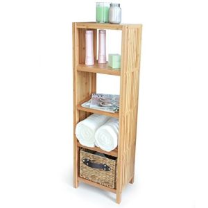 Home Storage Bamboo Racks And Holders 4 Layer Bamboo Shelf Rack 2-50mm Thickness