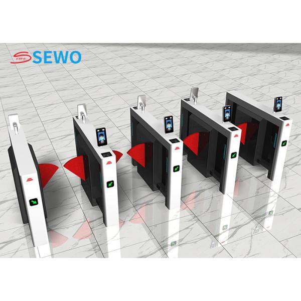 Face Recognition Flap Barrier Turnstile Pedestrian Entrance Gate Security