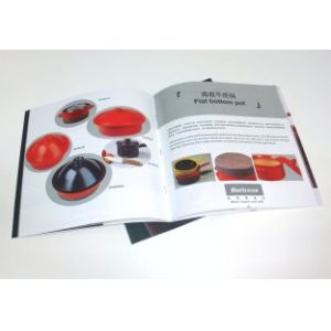 OEM Tri Fold Brochure Color Booklet Printing Service for company advertising