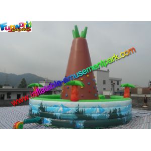 Customized Inflatable Climbing Wall , inflatable rock wall With Jungle