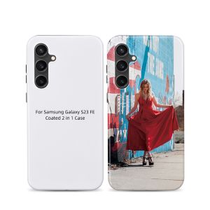 Customized Logo 3D Sublimation 2 in 1 Phone Case For Samsung Galaxy S23 S24 S25