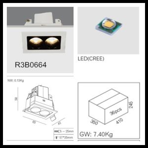Wholesale Mini White 4.2W 3000K Dia 65 * 42 * 58 mm 26Deg 700mA CE approval High Quality Hotel LED Downlights/R3B0664 from china suppliers