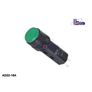Green Protected Power Led Indicator Lamp / Led Voltage Indicator OEM Service