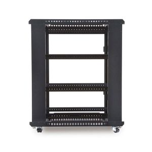 Open Frame Network Rack Cabinet , Cold Rolled Steel 22U 18U Server Rack
