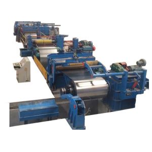 Steel Strip Metal Slitting Line / Automatic Slitting Machine PLC Control
