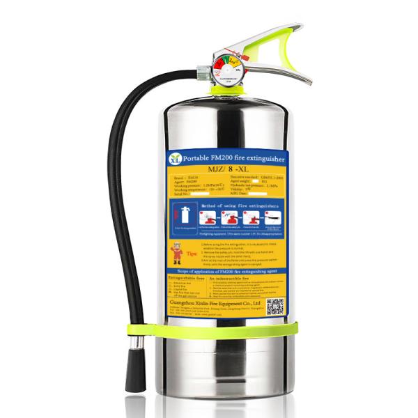 Quality 1-10kg FM200 Hfc-227ea portable clean agent fire extinguisher portable fire detection system for sale