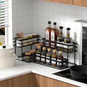 Function 2 Tier Coffee Syrup Stand Holder Rack for Coffee Bar Standard or