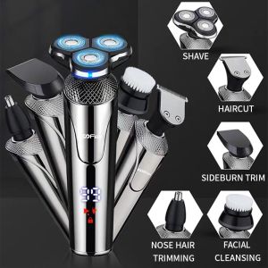 Cordless Electric Razor For Men Shaving IPX7 Waterproof Wet Dry 4 In 1 Shavers
