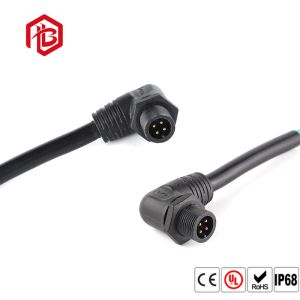 Straight Right Angle M14 IP67 Waterproof Cable Connector
