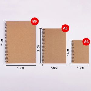 Custom Retro Thickened Kraft Paper Notebook Simple Printing Workbook
