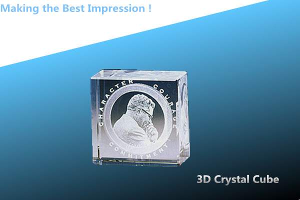 3D Crystal Cube/3d laser crystal rectangle/crystal 3d rectangle/blank crystal
