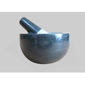 Deep Marble Grinding Bowl Convenient High Durability For Creating Pastes