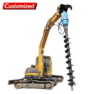 Wholesale Customized Auger Drilling Machine with Maximum Drilling Depth of 12 Meters Auger Drilling Bits Suitable for Excavator Tools 0.8 Ton/1 Ton/1.2 Ton from china suppliers