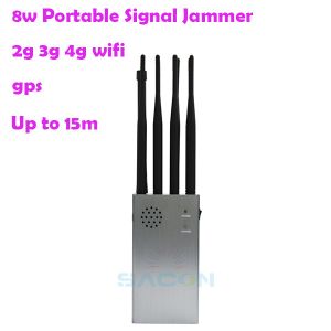 8000mAH 15m Portable Cell Phone Signal Interrupter 315 433