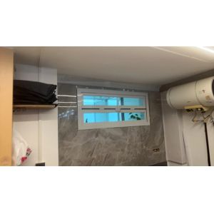 Nest Nursery Folding Window with Dual Locking Systems and Childproof Operation Mechanisms