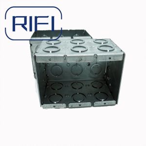 UL Listed Galvanized Steel Masonry Box With Concentric Knockouts Welded 3-1/2 In