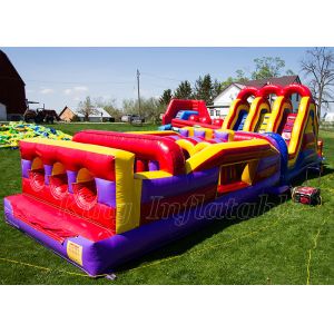 Kids Obstacle Course Equipment Inflatable PVC Waterproof Rush Challenge Obstacle