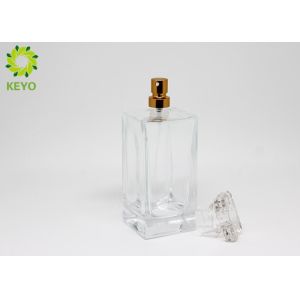 Transparent Glass Perfume Spray Bottles 100ml ISO GSG TUV Certificated
