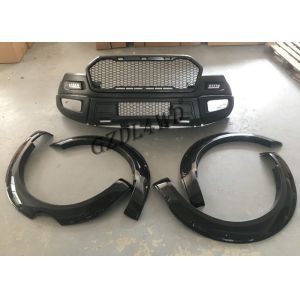 Matte Black Front Bumper 4x4 Body Kits For Ranger 15 - 17 With Fog Lights