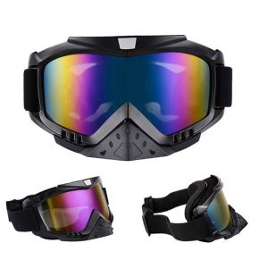 Windproof Cool Dirt Bike Goggles With High Transparency ARC PC Lens