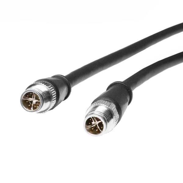 Quality Alvin's Cables M12 X-Code 8 Pin Male to 8 Pin Male Cat6e Cable Shielded for Cognex Basler Industrial Camera, High Flex 10m/32.8ft for sale