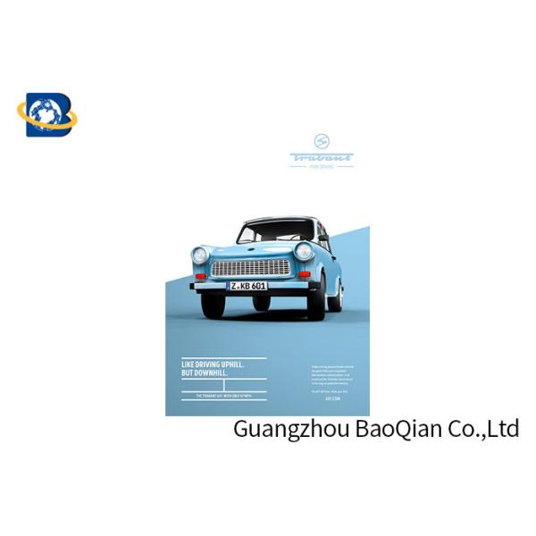 Car 3D Lenticular Poster Customized UV Printing Nontoxic Material High