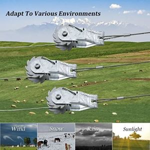 Shock Electric Fence Wire Strainer Heavy Duty Inline Wire Ratchet Tensioner