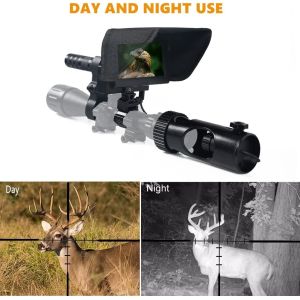 Photo Recording 200-400m Night Vision Sight With Infrared Laser Flashlight