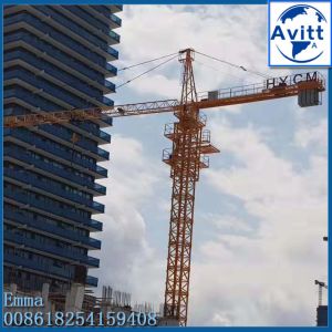 China QTZ160 1600ton.m Topkit Tower Crane 12tons For 220ft Heigh Building on sale
