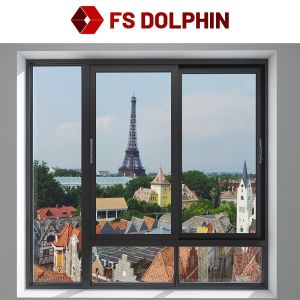 Sash Design Aluminium Frame Sliding Window Energy Saving Double Glass Glazed