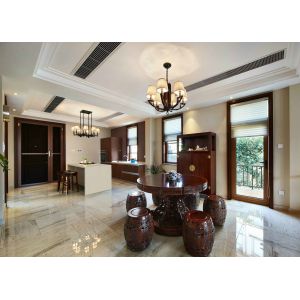 Beige Cararra Artificial Quartz Slab Antifouling High Hardness Kitchen