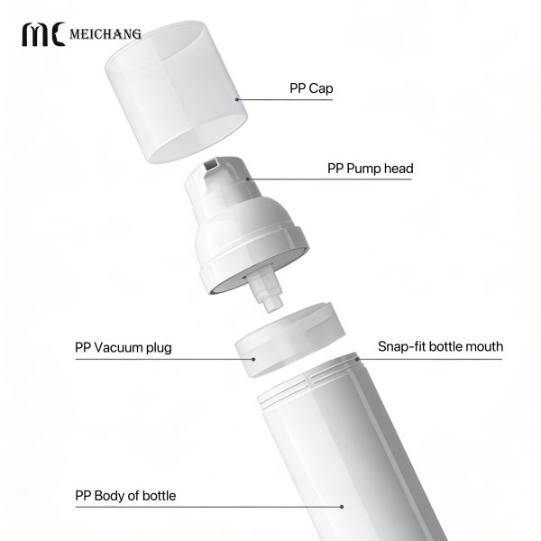 ABS Material Airless Pump Bottle with Airless Freshness Lock and Customizable Logo for Anti-Wrinkle Serum