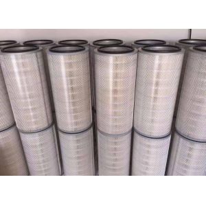 Non Woven Pleated Filter Cartridge Dust Collector Anti Static High Corrosion