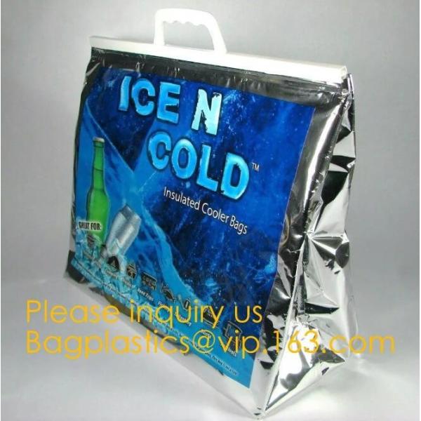 China supplier custom Aluminium foil insulated thermal lunch cooler bag big ice
